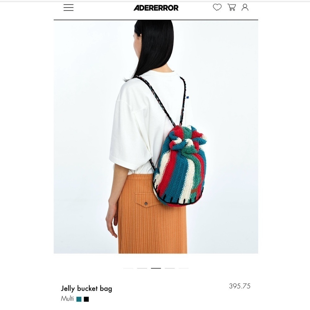 Ader Error Casual Jelly Striped Bucket Backpack Multi Bag​​​​​​ - Picture 16 of 16